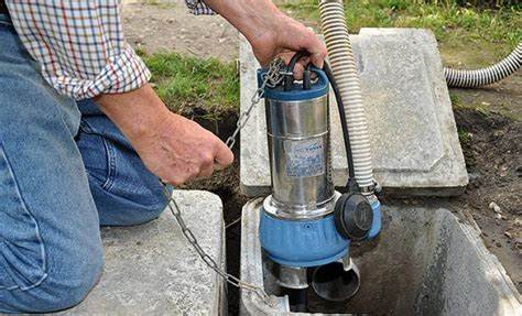 pompe de relevage dans un sol 