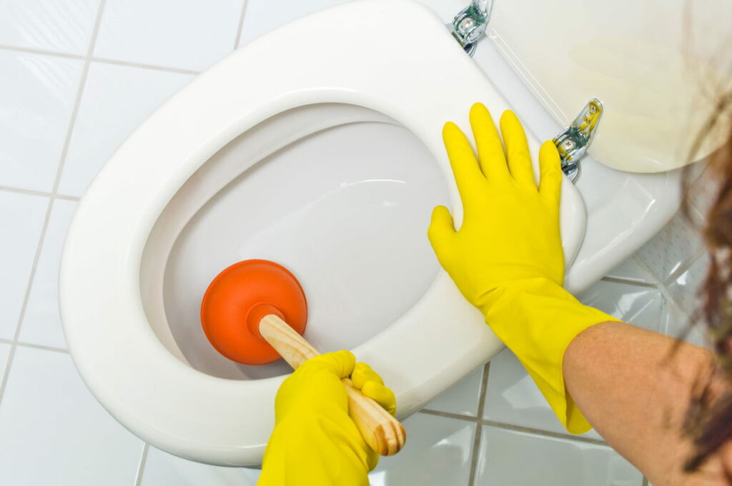 gérer les toilettes bouchées 